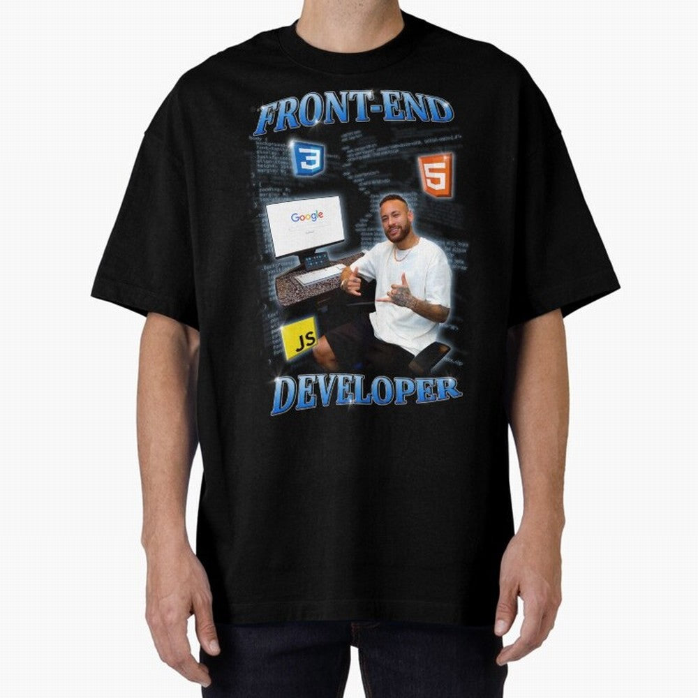 Front-end Developer Neymar - English Classic T-Shirt Honor Football Greatness during FIFA World Cup 2026 Group Stage for Fans of Neymar, Haaland and Cristiano Ronaldo and France and Portugal, Bringing Goal Celebration Energy, Supporter Heritage,