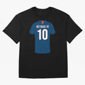 Neymar football jersey Oversized T-Shirt Fuel the Hype around FIFA World Cup 2026 for Fans of Messi, CR7 and Mbappe and Germany, Bringing Global Supporter Spirit, Legendary Goals, National Colors and Tournament Celebration; Great for Watch Parties,