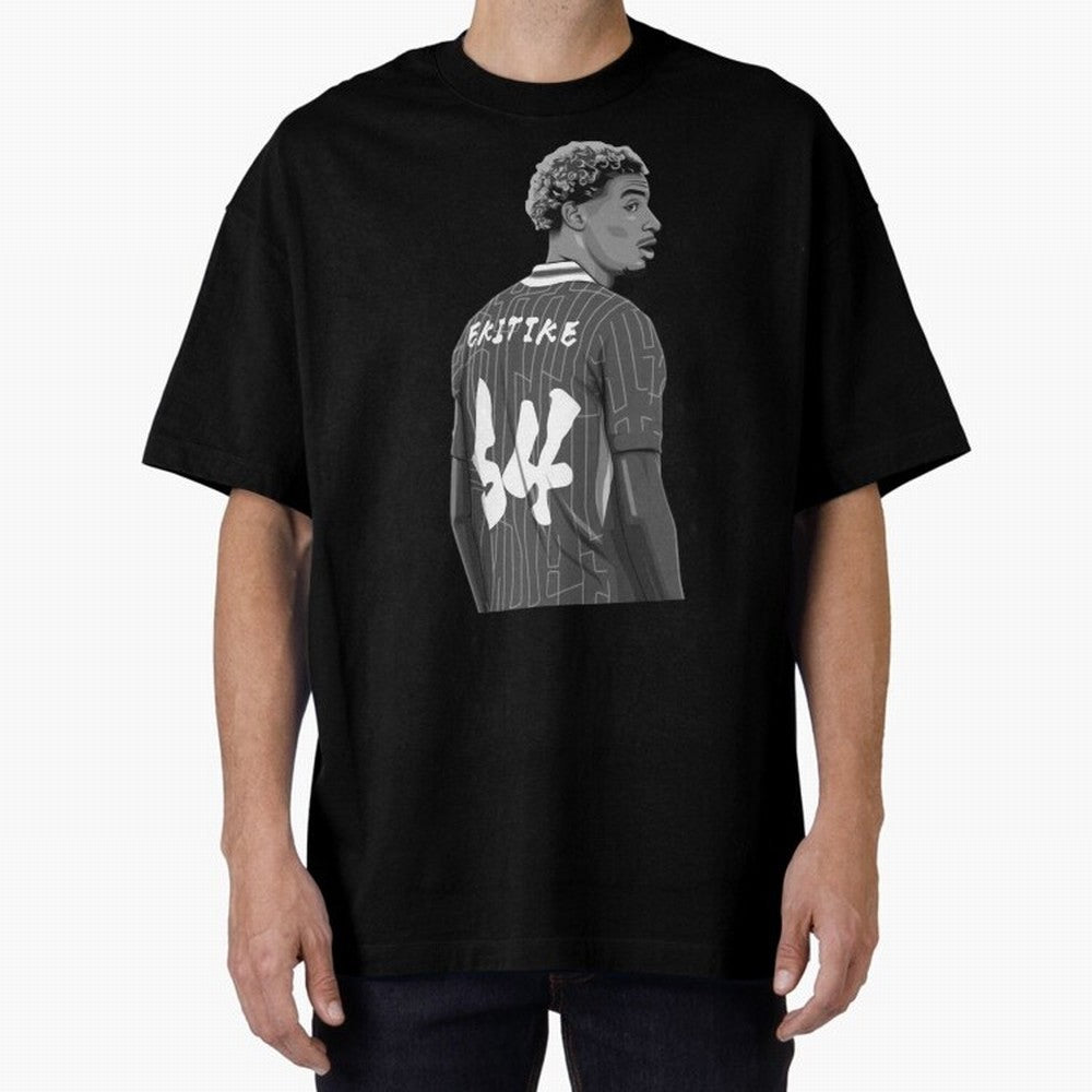 Hugo Ekitike Black and White Version Classic T-Shirt Celebrate the Next Chapter of FIFA World Cup 2026 Group Stage Connected to Messi, CR7 and Mbappe, Spain and Netherlands Energy, Worldwide Fan Energy, Dramatic Goals, Stadium Lights and