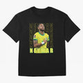 Neymar Brazil Design Oversized T-Shirt Celebrate the Next Chapter of FIFA World Cup 2026 Group Stage Celebrating Neymar, Portugal Energy, Supporter Pride, Iconic Celebrations, Legendary Names and Global Match Day Energy; Great for Watch Parties,