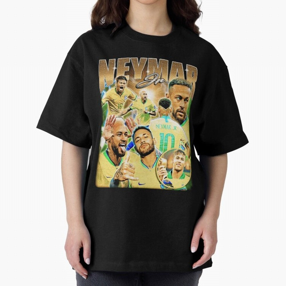 The Best Neymar 10 Vintage 90s Vintage Bootleg Style Oversized T-Shirt Relive Legendary Nights from FIFA World Cup 2026 USA Canada Mexico Made for CR7 and Messi, Spain Energy, Global Supporter Spirit, Legendary Goals, National Colors and Tournament