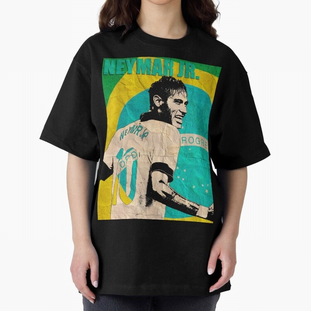 Neymar Oversized T-Shirt Celebrate Every Goal in FIFA World Cup 2026 USA Canada Mexico Centered on Cristiano Ronaldo, Spain and Netherlands Energy, Match Day Excitement, Supporter Culture, Golden Goals and Global Football Passion; Ideal for Fans