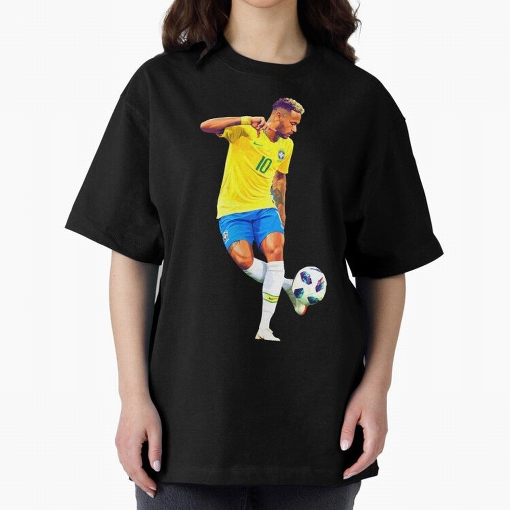 Neymar Oversized T-Shirt Bring Global Tournament Vibes to Global Football Passion for FIFA World Cup 2026, Made for CR7, Brazil, Supporter Pride, Iconic Celebrations, Legendary Names and Global Match Day Energy; Ideal for Football Dads, Football