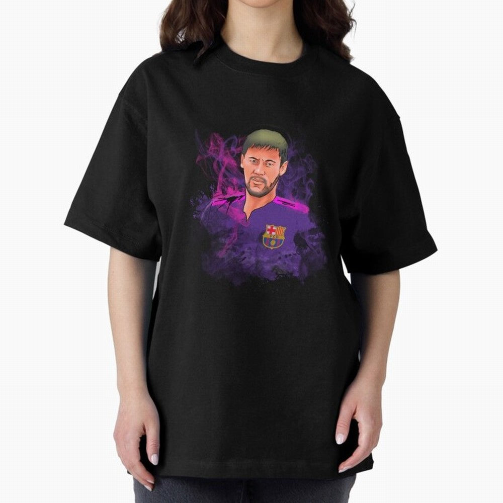 Neymar Oversized T-Shirt Represent Football Lovers during FIFA World Cup 2026 USA Canada Mexico for Fans of CR7 and Argentina, Bringing Goal Celebration Energy, Supporter Heritage, Football Icons and Worldwide Tournament Joy; Perfect for Supporters