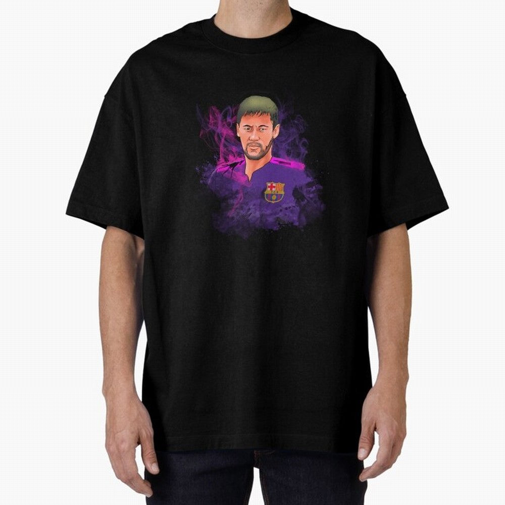 Neymar Oversized T-Shirt Represent Football Lovers during FIFA World Cup 2026 USA Canada Mexico for Fans of CR7 and Argentina, Bringing Goal Celebration Energy, Supporter Heritage, Football Icons and Worldwide Tournament Joy; Perfect for Supporters