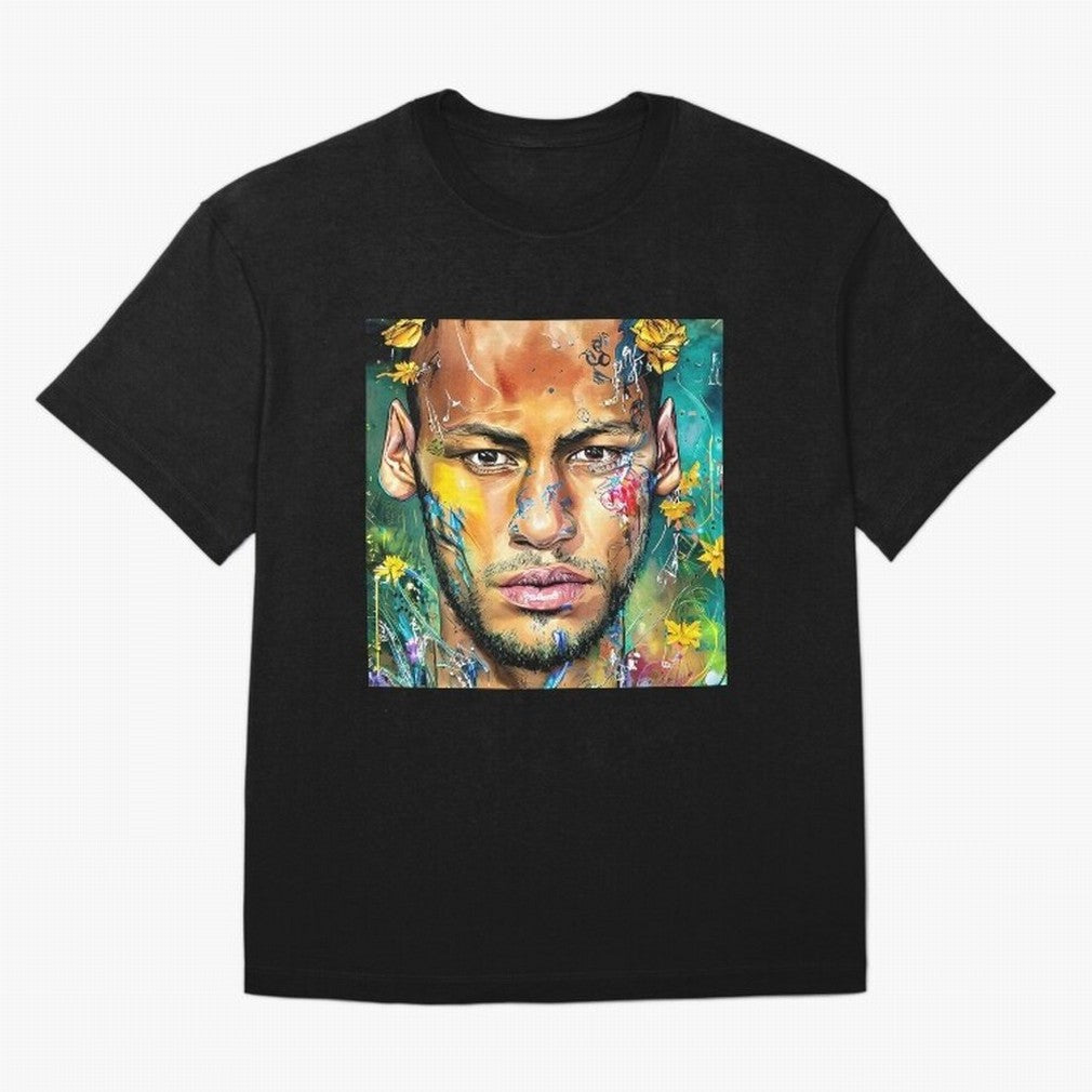 Neymar Oversized T-Shirt Fuel Your Fan Pride for FIFA World Cup 2026 Group Stage for Fans of Haaland and Portugal, Spain and Germany, Bringing Championship Spirit, Famous Goals, Roaring Crowds and International Football Unity; Perfect for