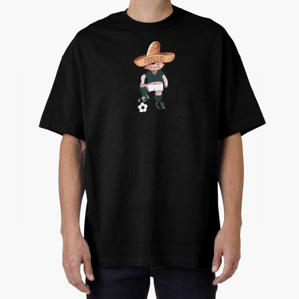 Classic Soccer Retro Mexico 1970 Oversized T-Shirt Celebrate Fan Culture around Match Day Hype around FIFA World Cup 2026 USA Canada Mexico, Haaland and Mbappe, England, Game Day Rituals, Football Legends, Country Pride and the Road to the Final;