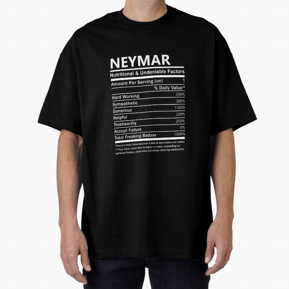 Neymar Name T Shirt - Neymar Nutritional And Undeniable Factors Gift Item Tee Essential T-Shirt Feel FIFA World Cup 2026 USA Canada Mexico Spirit, Filled with Argentina, France and Brazil, Messi, Sports Nostalgia, International Competition, Famous