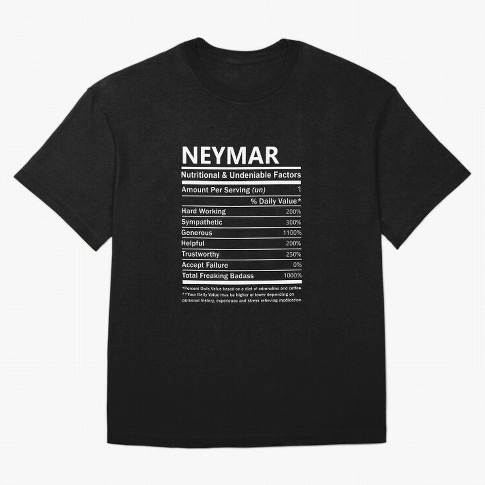 Neymar Name T Shirt - Neymar Nutritional And Undeniable Factors Gift Item Tee Essential T-Shirt Feel FIFA World Cup 2026 USA Canada Mexico Spirit, Filled with Argentina, France and Brazil, Messi, Sports Nostalgia, International Competition, Famous