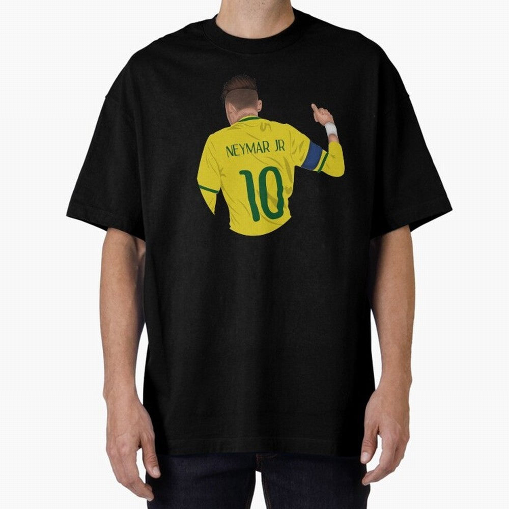 Neymar Junior Oversized T-Shirt Relive Legendary Nights from Global Football Passion for FIFA World Cup 2026 USA Canada Mexico, Made for Messi and Cristiano Ronaldo, Argentina, Champion Mindset, Group Stage Buzz, Knockout Tension and Passionate Fan