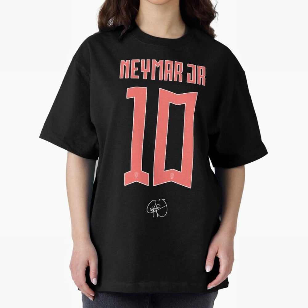 Neymar 10 Oversized T-Shirt Turn Up for Match Day Hype around FIFA World Cup 2026 Group Stage, CR7, France and Portugal, Worldwide Fan Energy, Dramatic Goals, Stadium Lights and Championship Celebrations; Perfect for Supporters Who Want Bold