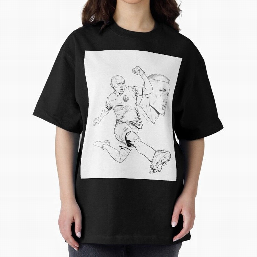 richarlison Oversized T-Shirt Capture Stadium Memories from Global Football Passion for FIFA World Cup 2026, Driven by Messi, Neymar and Mbappe, Portugal, Vintage Soccer Flavor, Modern Football Stars, National Flags and Final Night Emotion; Made