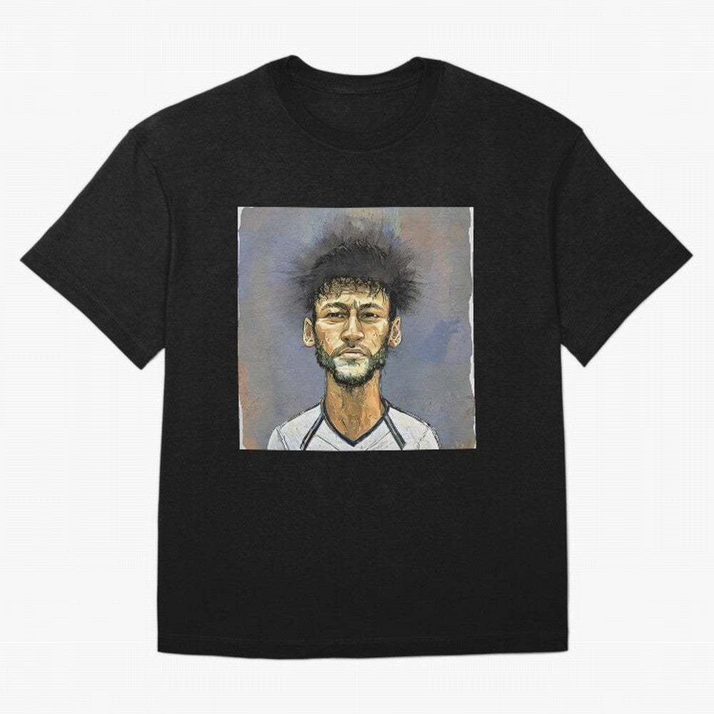 Portrait of neymar Oversized T-Shirt Support FIFA World Cup 2026 Spirit, Celebrating England, France and Netherlands, Cristiano Ronaldo, Haaland and CR7, Global Supporter Spirit, Legendary Goals, National Colors and Tournament Celebration; Ideal