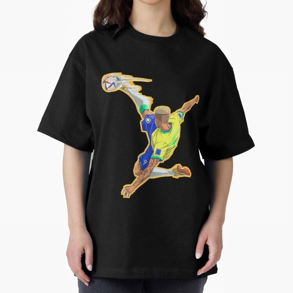 Richarlison Anime Goal Essential T-Shirt Keep the Match Day Mood of FIFA World Cup 2026 USA Canada Mexico Spirit, Featuring Spain and Netherlands, Haaland, Game Day Rituals, Football Legends, Country Pride and the Road to the Final; Ideal for