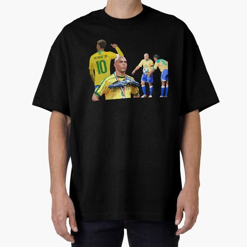 Brazilian Icons Oversized T-Shirt Follow Every Goal of Match Day Hype around FIFA World Cup 2026, Cristiano Ronaldo, Haaland and CR7, Germany, Game Day Rituals, Football Legends, Country Pride and the Road to the Final; Created for Match Day