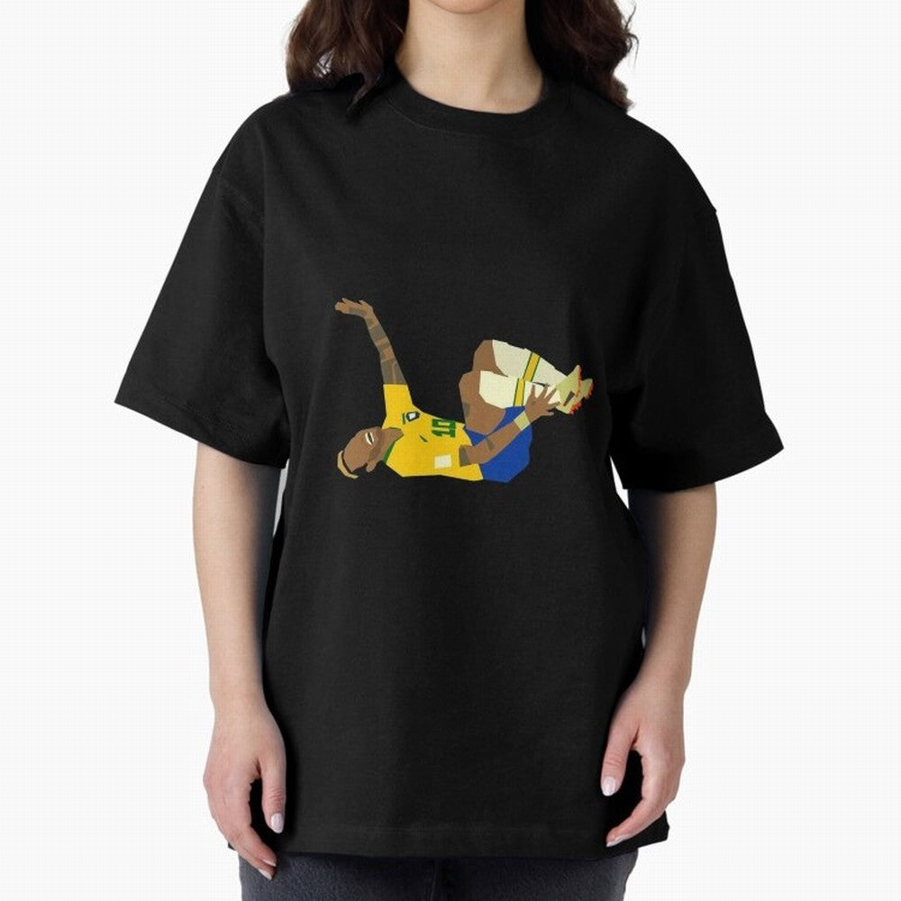 Falling Brazilian Player Classic T-Shirt Embrace FIFA World Cup 2026 Spirit, Inspired by France, Messi, CR7 and Mbappe, Global Supporter Spirit, Legendary Goals, National Colors and Tournament Celebration; Made for Collectors Who Enjoy Iconic