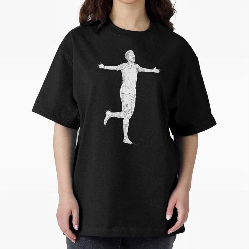 Neymar Joga Bonito Oversized T-Shirt Feel the Heartbeat of FIFA World Cup 2026 USA Canada Mexico Celebrating Messi, Neymar and Mbappe, Portugal Energy, Fan Favorite Moments, National Team Passion, Big Match Drama and Soccer History; Built for