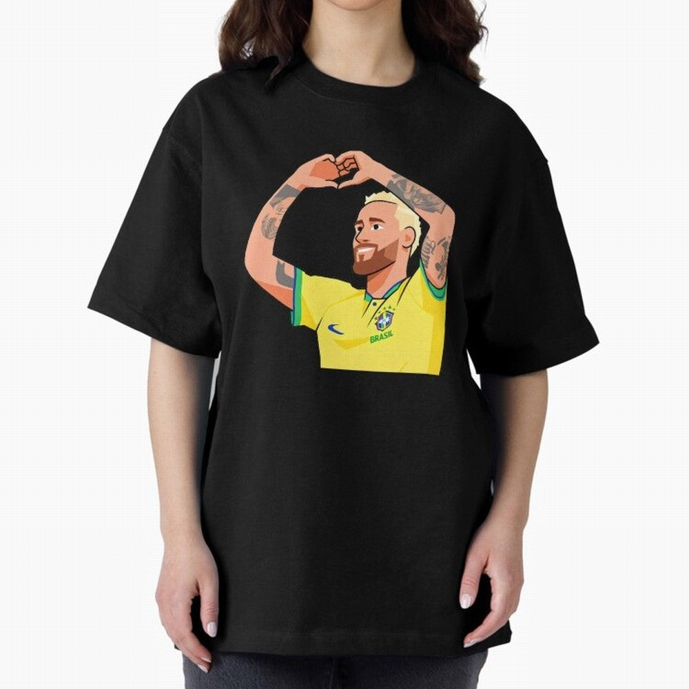 World Cup Neymar Oversized T-Shirt Celebrate Unforgettable Nights in Match Day Hype around FIFA World Cup 2026 Group Stage, Haaland and Mbappe, Argentina, Worldwide Fan Energy, Dramatic Goals, Stadium Lights and Championship Celebrations; Built for