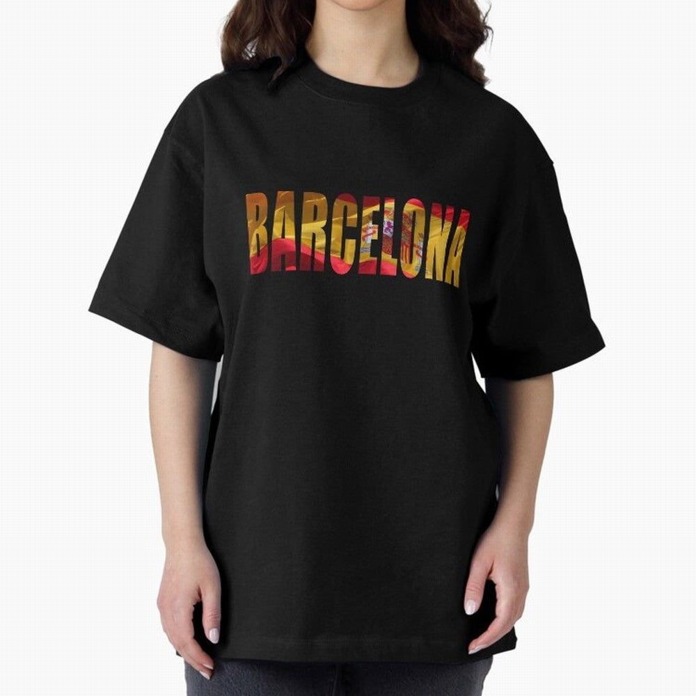 Barcelona city 2 Oversized T-Shirt Bring International Match Energy to FIFA World Cup 2026 for Fans of Neymar, Haaland and Cristiano Ronaldo and France, Bringing Match Day Excitement, Supporter Culture, Golden Goals and Global Football Passion;