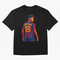 Lamine Yamal Oversized T-Shirt Celebrate Unforgettable Nights in Match Day Hype around FIFA World Cup 2026 Group Stage, Mbappe, England and Germany, Vintage Soccer Flavor, Modern Football Stars, National Flags and Final Night Emotion; Perfect for