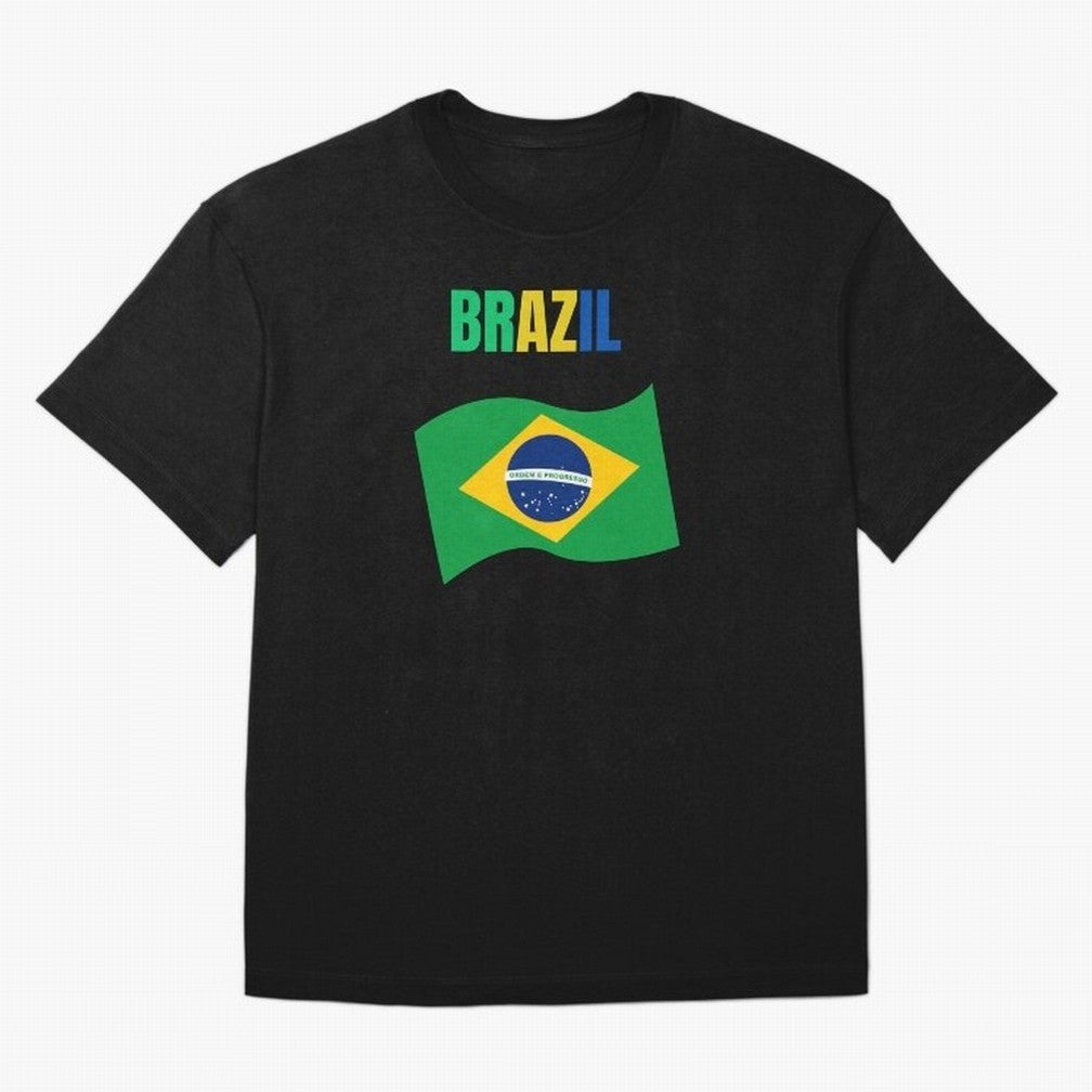 I love Brazil Oversized T-Shirt Honor Football Greatness during Match Day Hype around FIFA World Cup 2026, Mbappe, Portugal, Spain and Germany, Soccer Culture, Superstar Moments, National Team Dreams and Competitive Fire; Ideal for Fans Who Follow