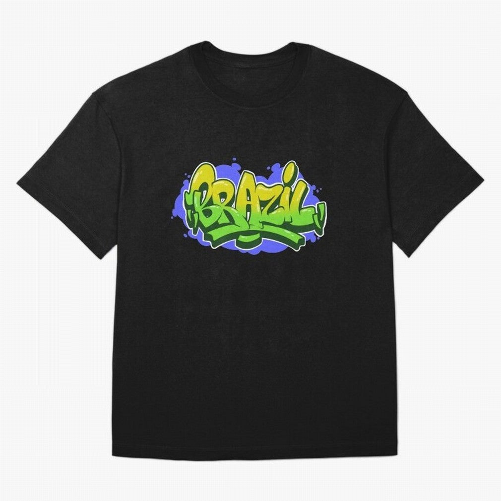 Brazil Graffiti Classic T-Shirt Bring Global Tournament Vibes to Match Day Hype around FIFA World Cup 2026 USA Canada Mexico, Messi and Cristiano Ronaldo, Netherlands, Stadium Chants, National Pride, Trophy Dreams and Unforgettable Football
