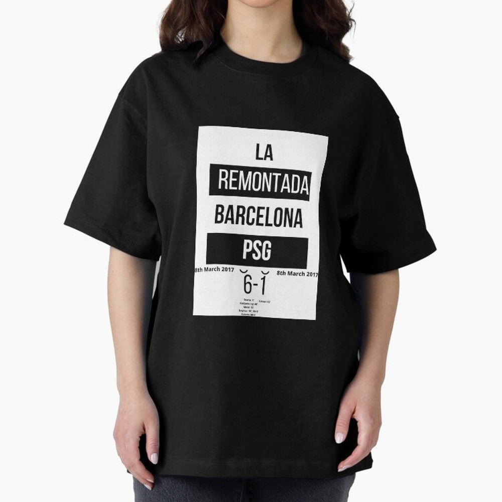 La Remontada Oversized T-Shirt Support the Legends of Global Football Passion for FIFA World Cup 2026, Inspired by CR7, Spain, Football Festival Excitement, Trophy Ambitions, Country Rivalries and Star Player Buzz; Built for Supporters Chasing