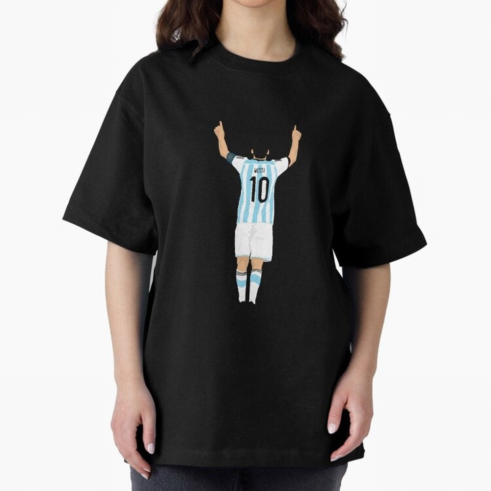 LEO MESSI ILLUSTRATION Classic T-Shirt Support the Legends of FIFA World Cup 2026 USA Canada Mexico Spirit, Inspired by Brazil, Portugal and Argentina, Messi, Neymar and Mbappe, Goal Celebration Energy, Supporter Heritage, Football Icons and
