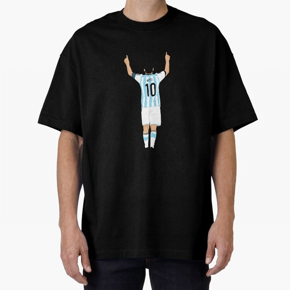 LEO MESSI ILLUSTRATION Classic T-Shirt Support the Legends of FIFA World Cup 2026 USA Canada Mexico Spirit, Inspired by Brazil, Portugal and Argentina, Messi, Neymar and Mbappe, Goal Celebration Energy, Supporter Heritage, Football Icons and