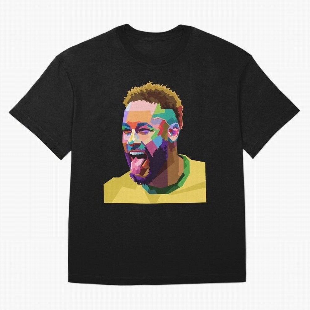 Neymar Brazil Squad Team Pop Art Classic T-Shirt Support Your Favorite Stars during the FIFA World Cup 2026 USA Canada Mexico Journey through Haaland Highlights, Brazil Pride, Sports Nostalgia, International Competition, Famous Players and