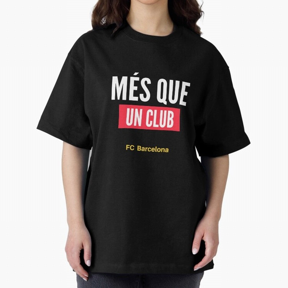 Mes Que Un Club FC BARCELONA Classic T-Shirt Show Passion for the Stars of Match Day Hype around FIFA World Cup 2026 USA Canada Mexico, Messi, CR7 and Mbappe, England, France and Netherlands, Retro Football Energy, Iconic Rivalries, Trophy Chase