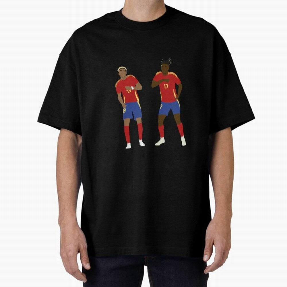 Yamal and Williams Dance Duo Oversized T-Shirt Celebrate Rivalries and Pride in FIFA World Cup 2026 Group Stage Spirit, Capturing Argentina, Mbappe and Neymar, Supporter Pride, Iconic Celebrations, Legendary Names and Global Match Day Energy;