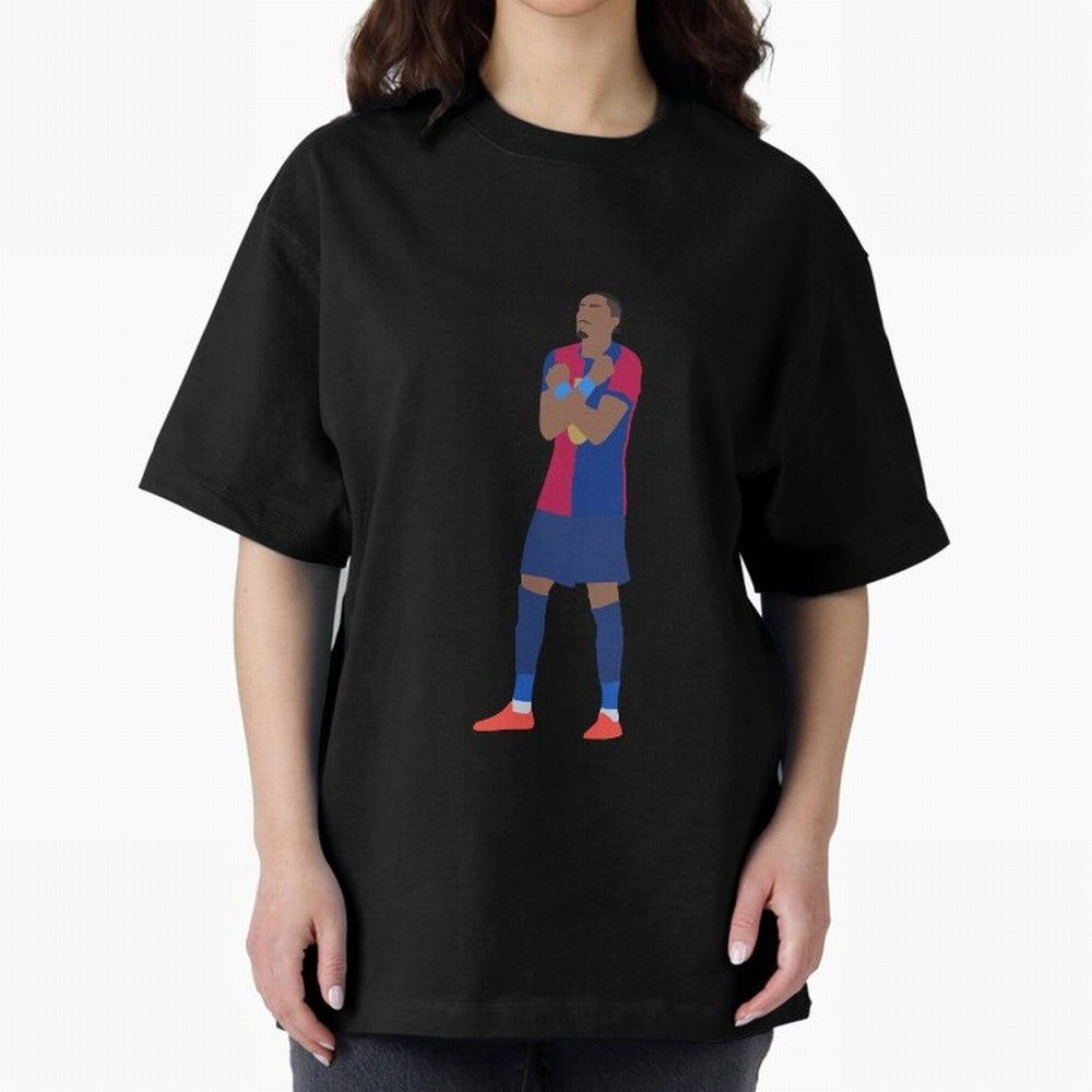 Raphinha Barcelona Celebration Classic T-Shirt Feel the Trophy Chase of Match Day Hype around FIFA World Cup 2026 USA Canada Mexico, CR7 and Messi, England, Retro Football Energy, Iconic Rivalries, Trophy Chase Drama and Stadium Atmosphere; Ideal