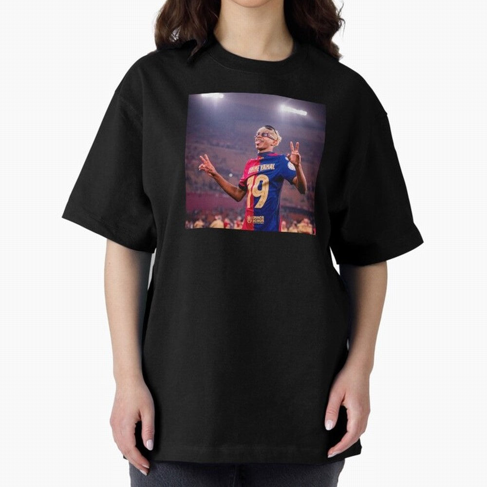 Lamine Yamal Oversized T-Shirt Stand with FIFA World Cup 2026 Group Stage Spirit, Centered on Brazil, Haaland and Mbappe, Classic Soccer Heritage, Championship Pressure, Fan Loyalty and International Pride; Ideal for Football Dads, Football Moms,