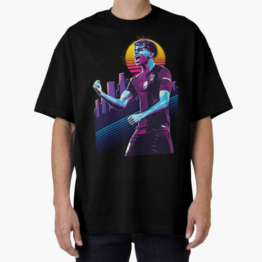 Lamine Yamal celebration 3 Oversized T-Shirt Relive Match Day Hype around FIFA World Cup 2026, Cristiano Ronaldo, Argentina, France and Brazil, Stadium Memories, Football Loyalty, International Chants and Championship Tradition; Perfect for People