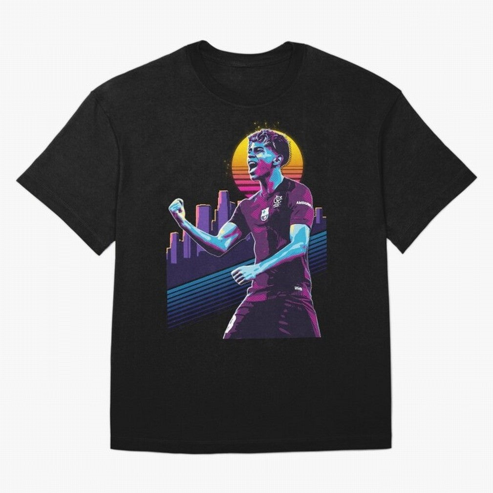 Lamine Yamal celebration 3 Oversized T-Shirt Relive Match Day Hype around FIFA World Cup 2026, Cristiano Ronaldo, Argentina, France and Brazil, Stadium Memories, Football Loyalty, International Chants and Championship Tradition; Perfect for People