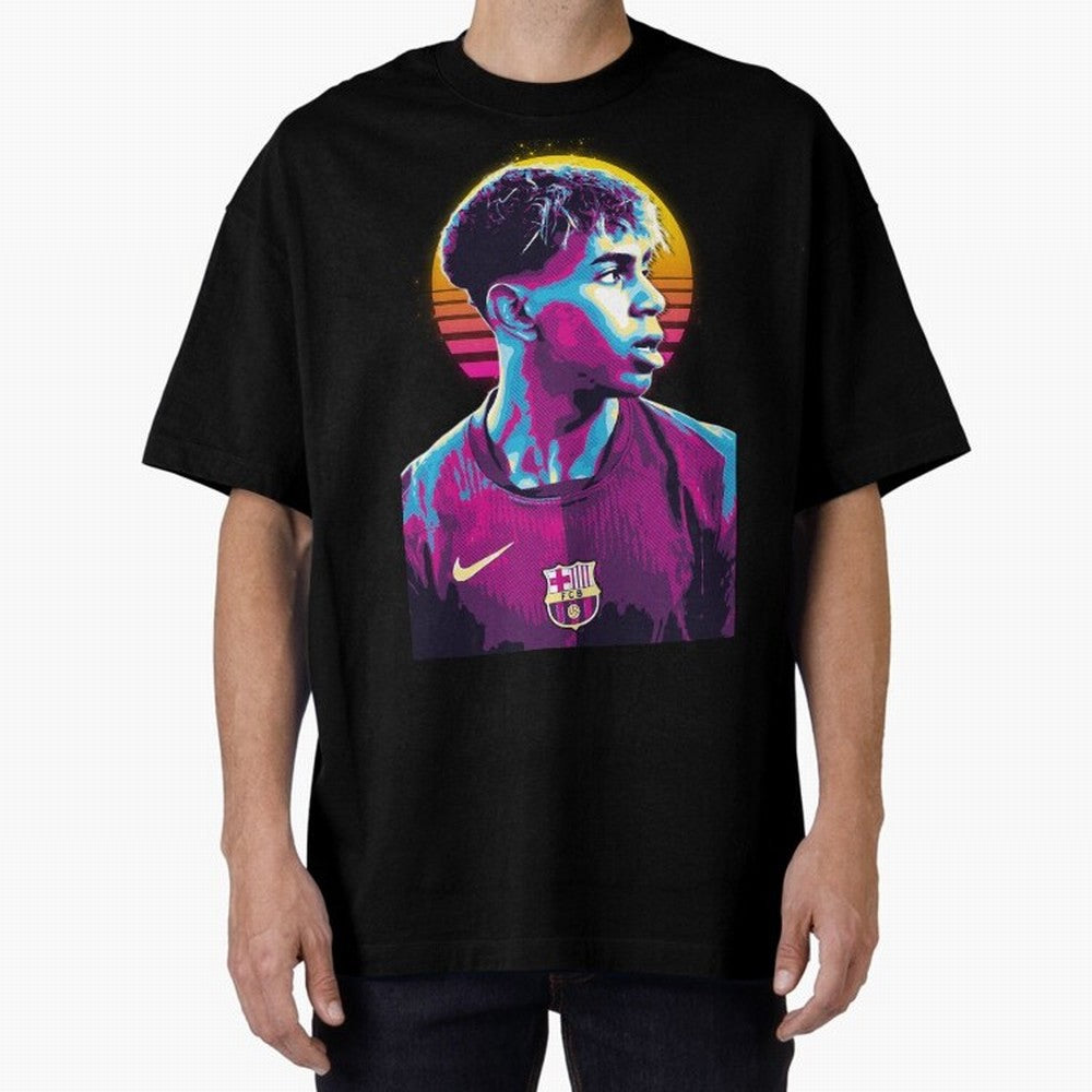 Lamine Yamal youn player the best Oversized T-Shirt Cheer for Global Football Passion for FIFA World Cup 2026 USA Canada Mexico, Driven by Cristiano Ronaldo, Spain, Retro Football Energy, Iconic Rivalries, Trophy Chase Drama and Stadium Atmosphere;