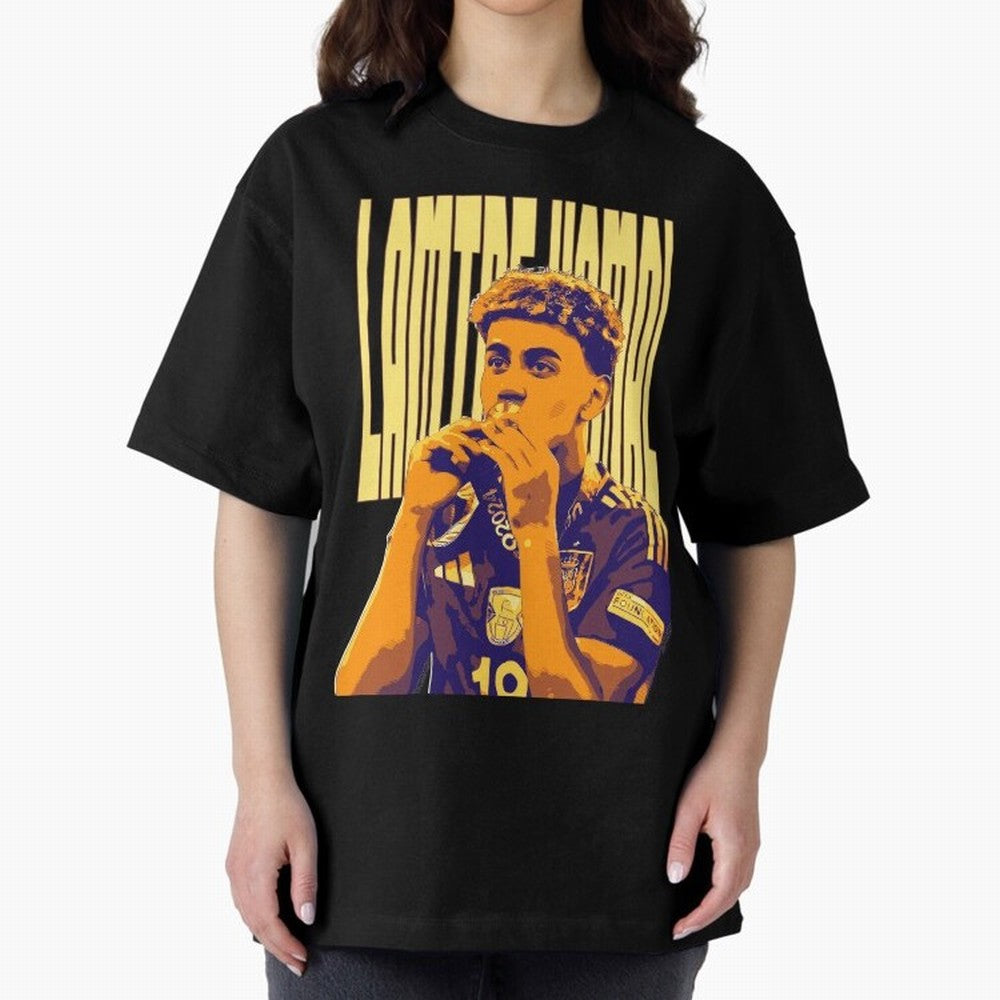 Lamine yamal pop art Oversized T-Shirt Relive FIFA World Cup 2026 USA Canada Mexico for Fans of Messi and Germany, Bringing Fan Favorite Moments, National Team Passion, Big Match Drama and Soccer History; Perfect for People Who Love Argentina,
