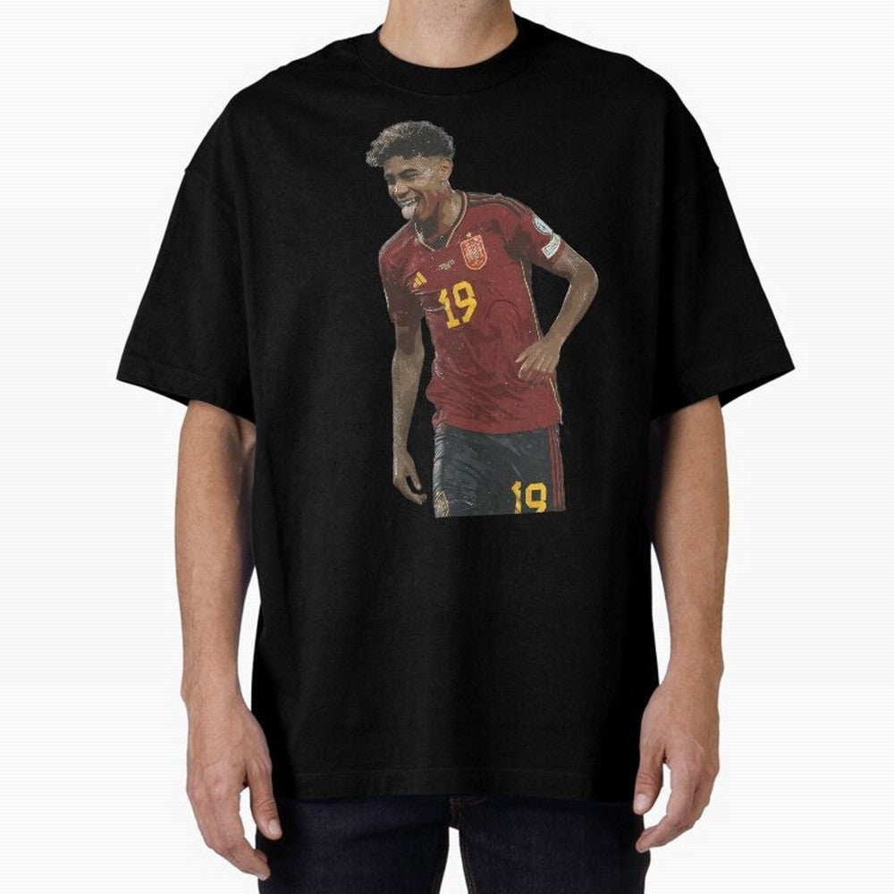 Lamine Yamal Oversized T-Shirt Back the Journey through FIFA World Cup 2026 Spirit, Centered on Brazil, Portugal and Argentina, Messi, Championship Spirit, Famous Goals, Roaring Crowds and International Football Unity; Built for Supporters Chasing