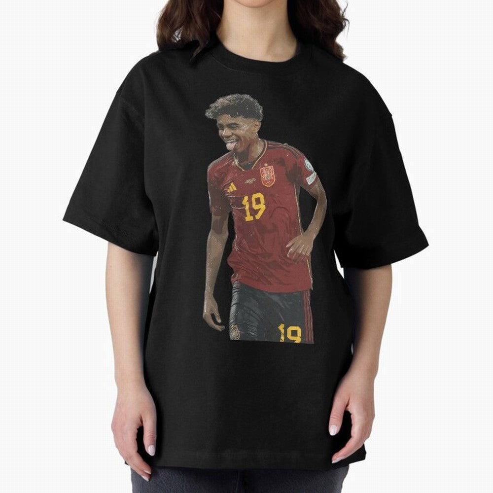 Lamine Yamal Oversized T-Shirt Back the Journey through FIFA World Cup 2026 Spirit, Centered on Brazil, Portugal and Argentina, Messi, Championship Spirit, Famous Goals, Roaring Crowds and International Football Unity; Built for Supporters Chasing