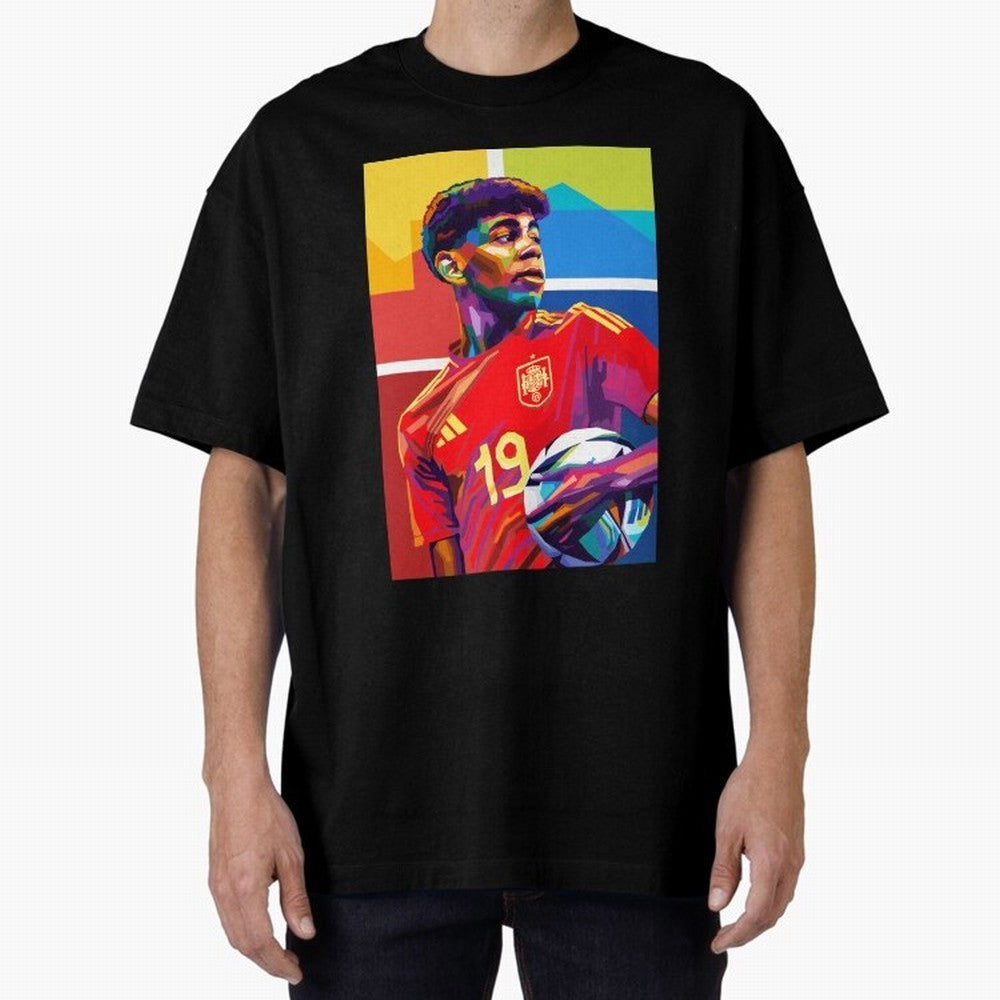 Lamine Yamal Football Wpap Art Classic T-Shirt Carry the Dream of Global Football Passion for FIFA World Cup 2026 USA Canada Mexico, Inspired by Cristiano Ronaldo, Haaland and CR7, Argentina, Football History, Final Match Energy, Crowd Noise and