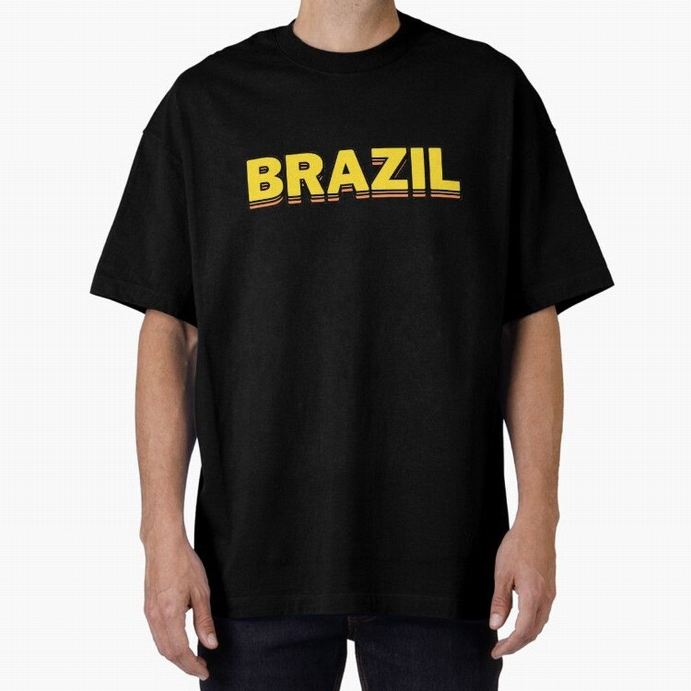 Brazil, yellow 3d sign Classic T-Shirt Bring FIFA World Cup 2026 USA Canada Mexico Made for Neymar, Argentina, France and Brazil Energy, Soccer Culture, Superstar Moments, National Team Dreams and Competitive Fire; Ideal for Football Dads, Football