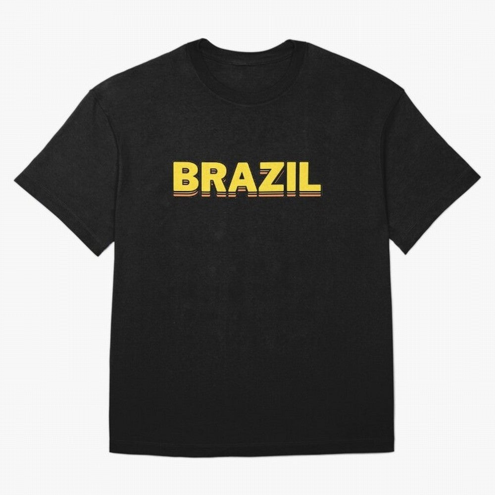 Brazil, yellow 3d sign Classic T-Shirt Bring FIFA World Cup 2026 USA Canada Mexico Made for Neymar, Argentina, France and Brazil Energy, Soccer Culture, Superstar Moments, National Team Dreams and Competitive Fire; Ideal for Football Dads, Football