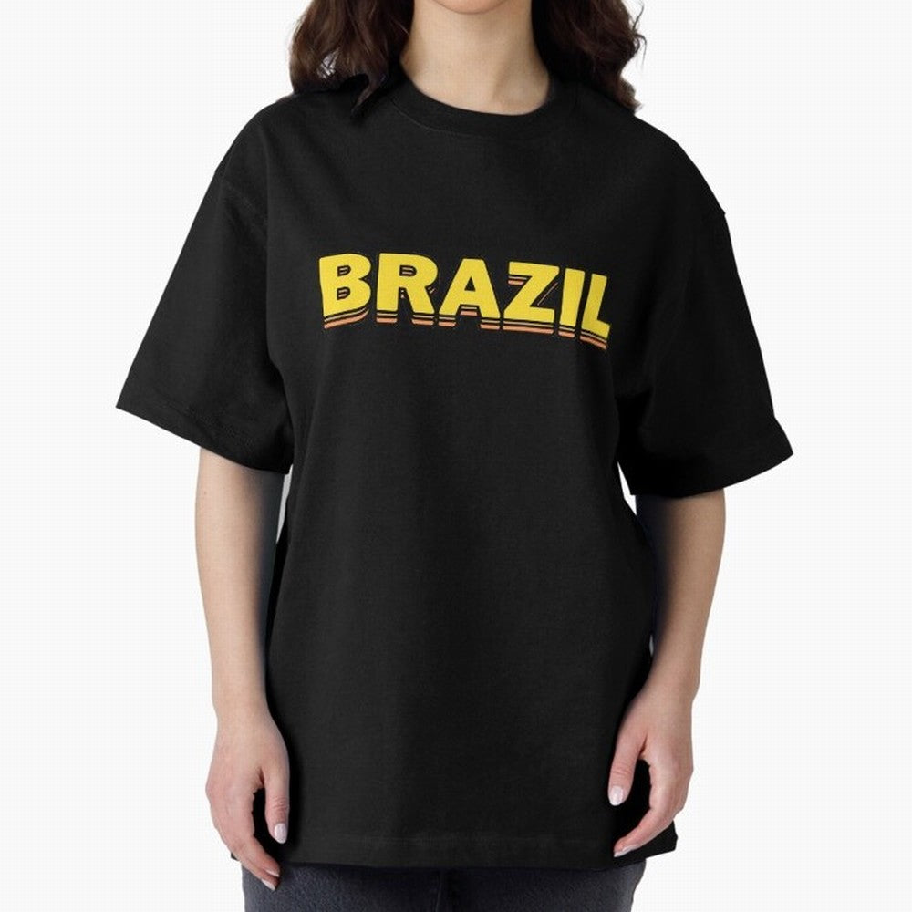 Brazil, yellow 3d sign Classic T-Shirt Bring FIFA World Cup 2026 USA Canada Mexico Made for Neymar, Argentina, France and Brazil Energy, Soccer Culture, Superstar Moments, National Team Dreams and Competitive Fire; Ideal for Football Dads, Football