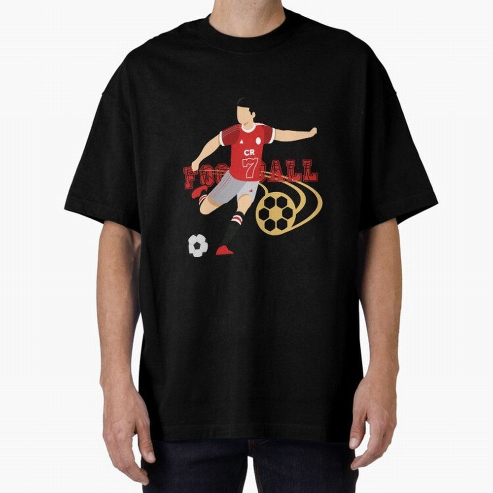 Ronaldo Football Icon Oversized T-Shirt Feel the Roar of Match Day Hype around FIFA World Cup 2026, Neymar, Haaland and Cristiano Ronaldo, Netherlands, Retro Football Energy, Iconic Rivalries, Trophy Chase Drama and Stadium Atmosphere; Made for Die