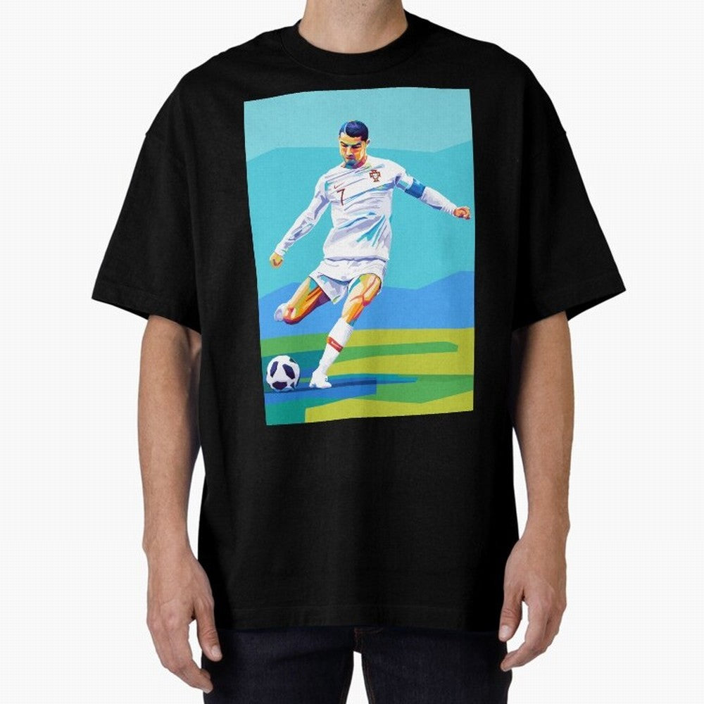 Cristiano Ronaldo Wpap Art Classic T-Shirt Stand Proud for FIFA World Cup 2026 Driven by Cristiano Ronaldo, England Energy, Football Passion, Legendary Performances, Festival Vibes and Supporter Community; Great for Watch Parties, Sports Bars,
