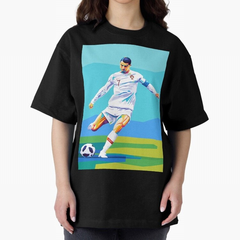Cristiano Ronaldo Wpap Art Classic T-Shirt Stand Proud for FIFA World Cup 2026 Driven by Cristiano Ronaldo, England Energy, Football Passion, Legendary Performances, Festival Vibes and Supporter Community; Great for Watch Parties, Sports Bars,