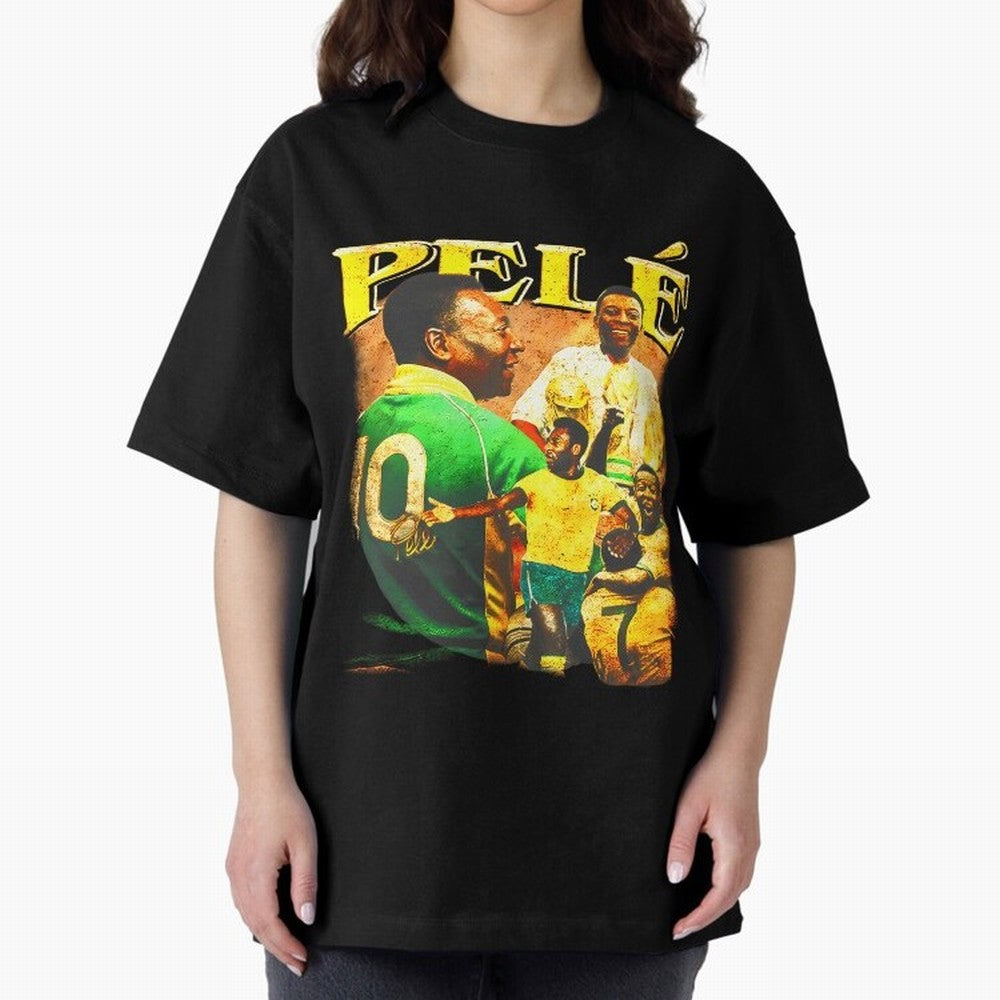 Pele The King Essential T-Shirt Represent Football Lovers during Global Football Passion for FIFA World Cup 2026, Highlighting Neymar, Haaland and Cristiano Ronaldo, Spain and Netherlands, Vintage Soccer Flavor, Modern Football Stars, National