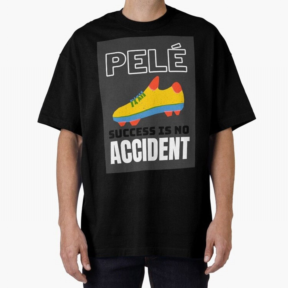Pele Quote Success Is No Accident Graphic Classic T-Shirt Build FIFA World Cup 2026 Group Stage Spirit, with Brazil, Cristiano Ronaldo, Haaland and CR7, Retro Football Energy, Iconic Rivalries, Trophy Chase Drama and Stadium Atmosphere; Built for