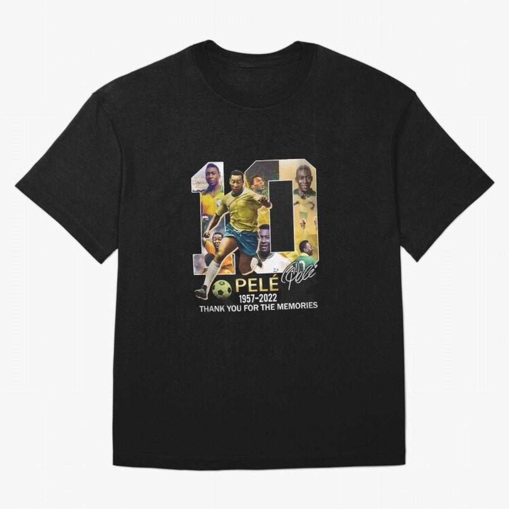 Signed Pele Shirt Oversized T-Shirt Celebrate the Stars of FIFA World Cup 2026 Group Stage Spirit, Driven by Netherlands, CR7, Tournament Hype, Historic Matchups, Family Viewing Parties and Global Sports Pride; Great for Supporters Who Love